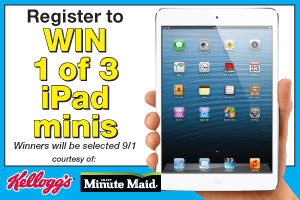 Win an iPad Mini through Kelloggs and Minute Maid